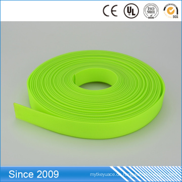 3/4 Zoll hellgrünes superweiches haltbares PVC-Vinyl beschichtetes Gurtband